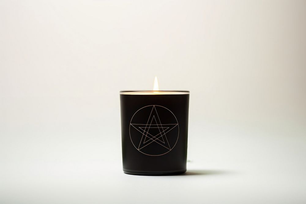 Witch candle darkness cylinder. AI generated Image by rawpixel.
