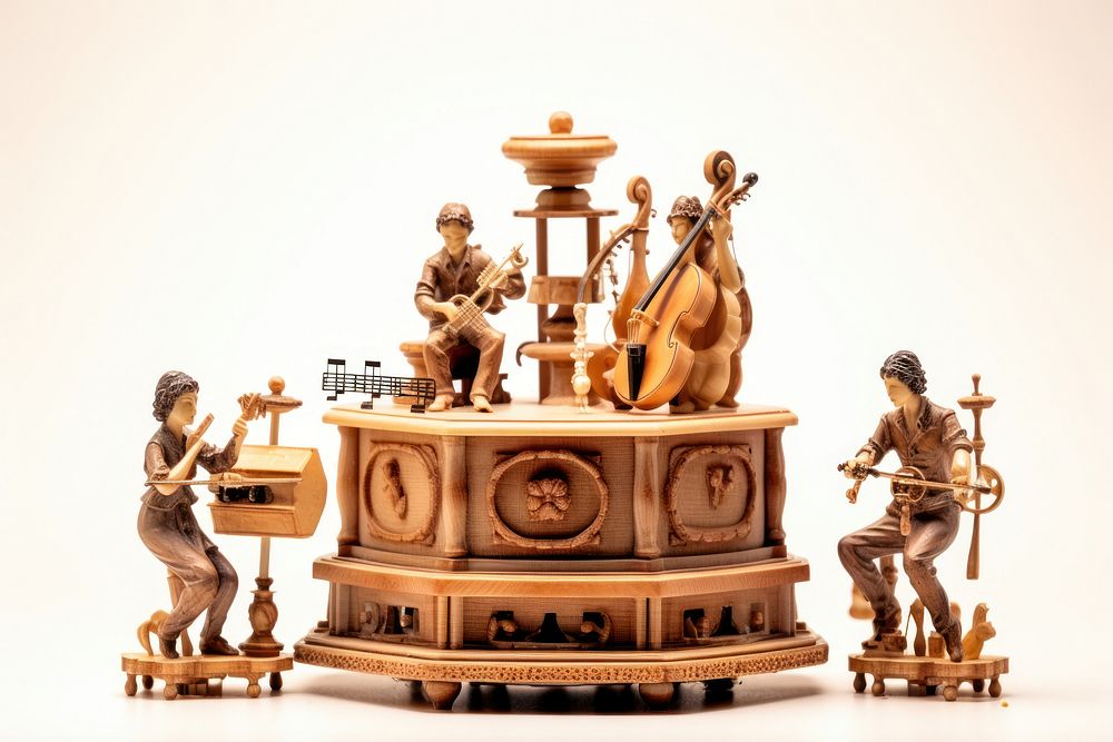 Music box figurine representation architecture. AI generated Image by rawpixel.