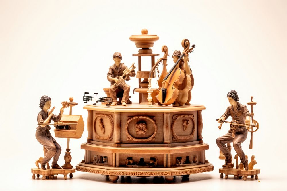 Music box figurine representation architecture. 