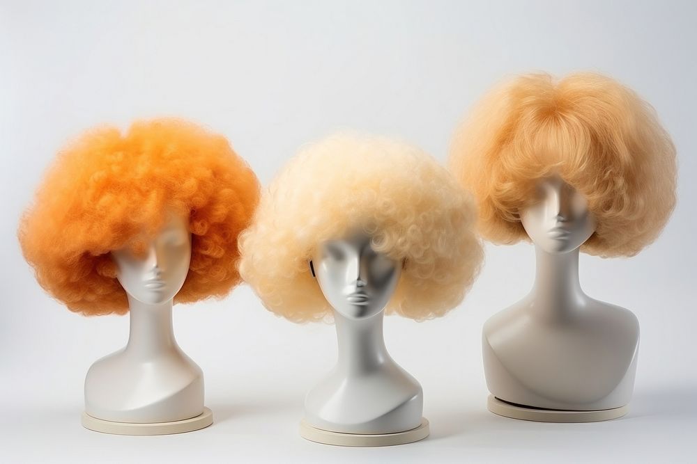 Wig white doll mannequin. AI generated Image by rawpixel.
