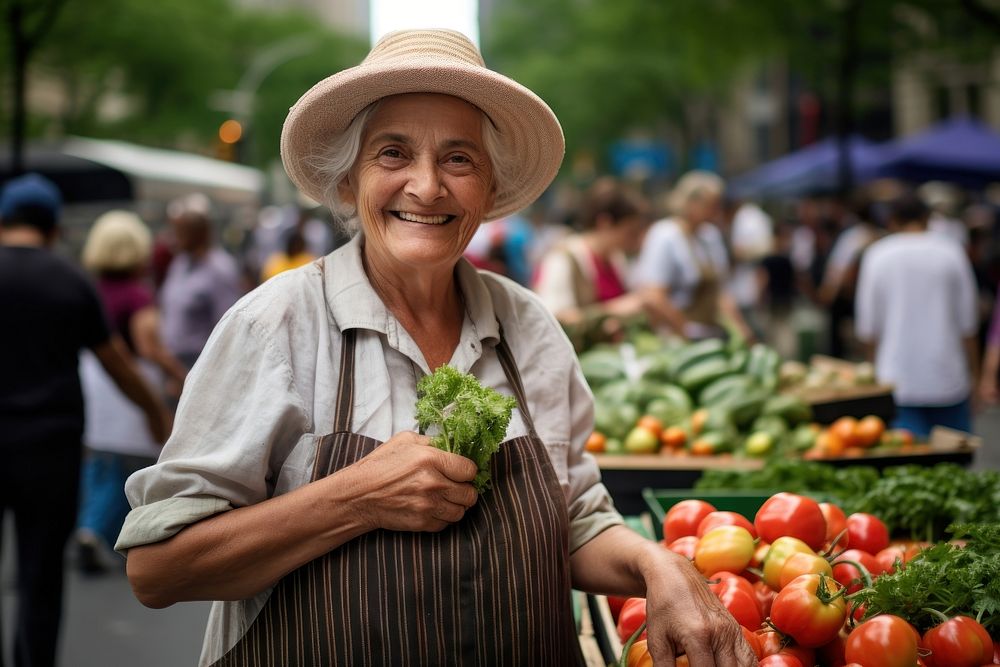 Market adult woman architecture. 