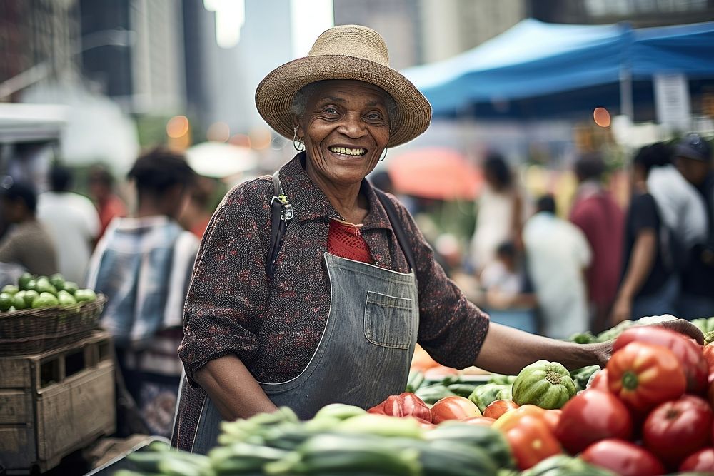 Market adult woman architecture. 