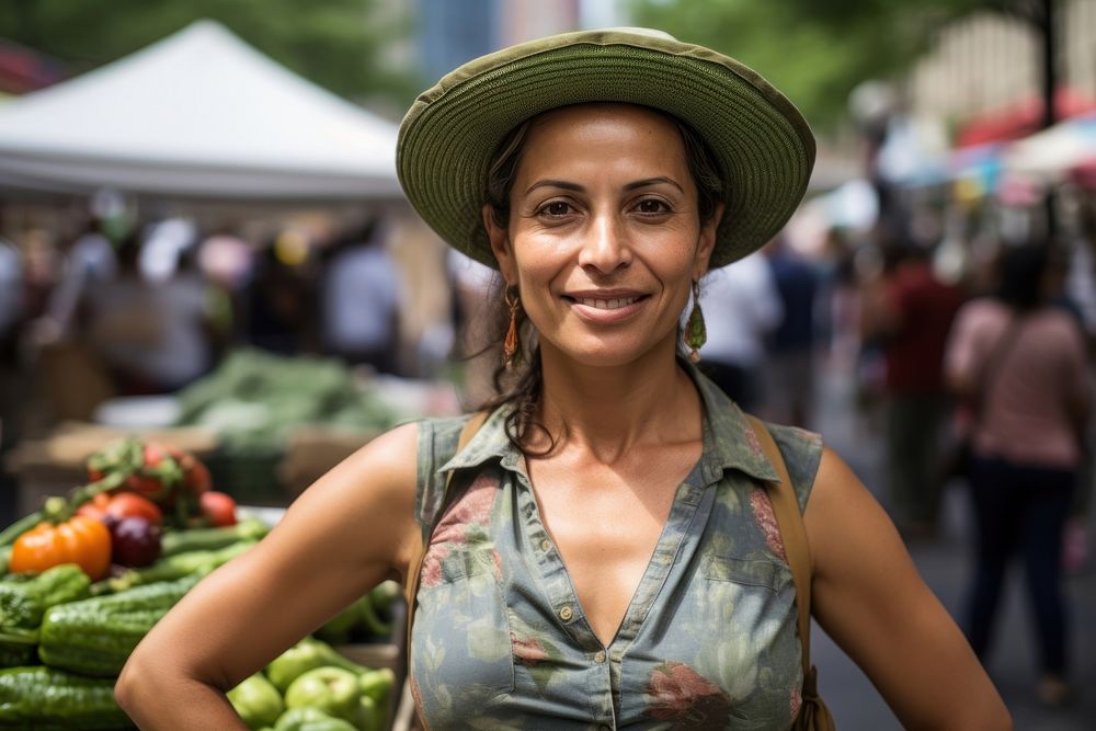 Market smile adult woman. AI generated Image by rawpixel.