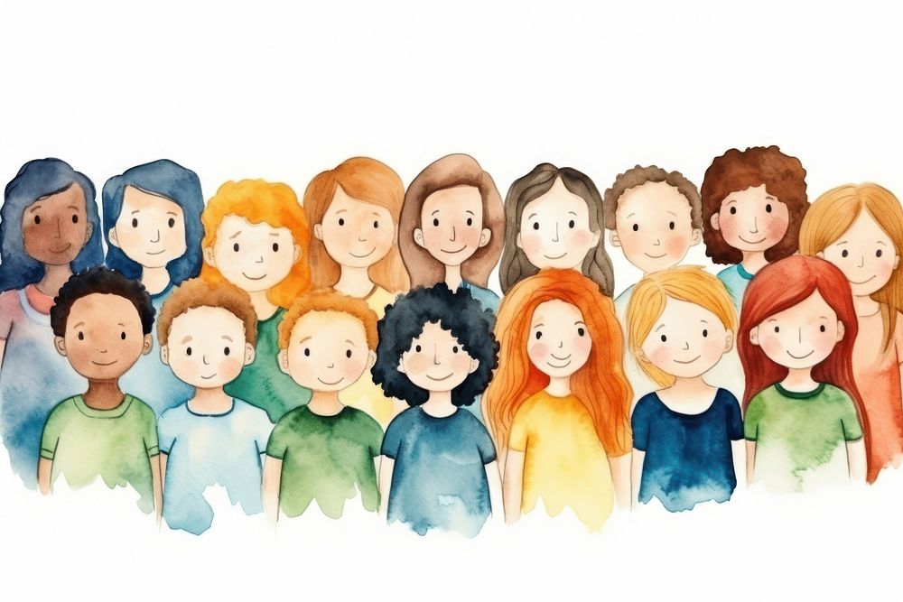 Diverse kids crowd adult togetherness creativity. AI generated Image by rawpixel.