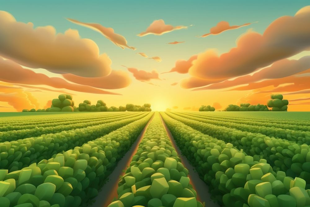 Agriculture field backgrounds landscape. 