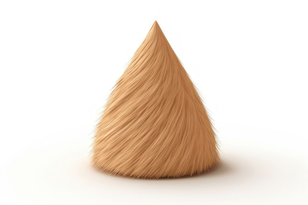 Wood cone white background simplicity. AI generated Image by rawpixel.