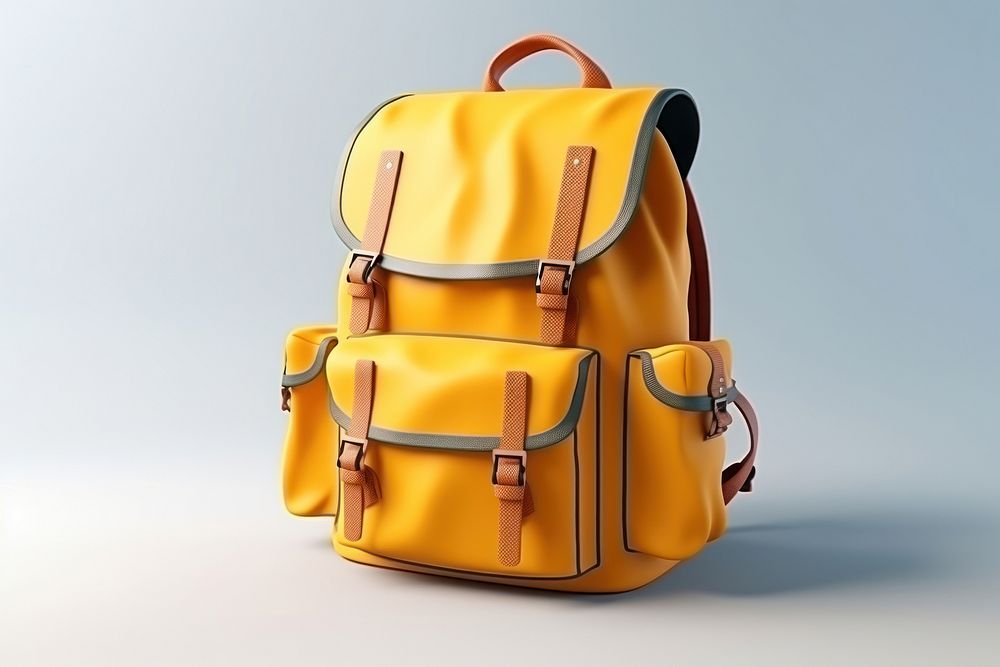 Backpack travel bag suitcase. AI generated Image by rawpixel.