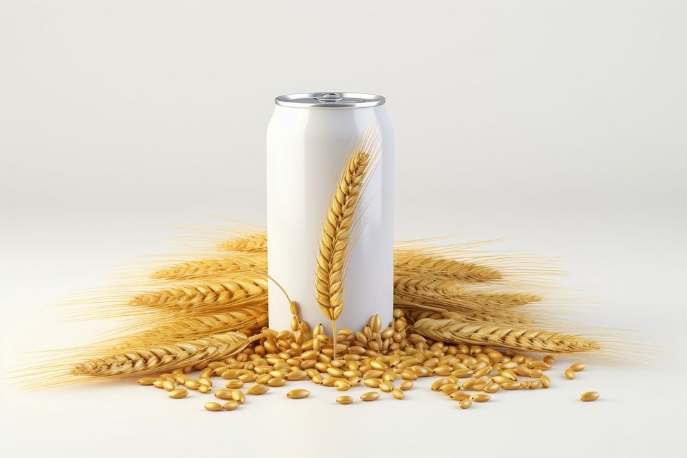 Barley wheat food tin. 