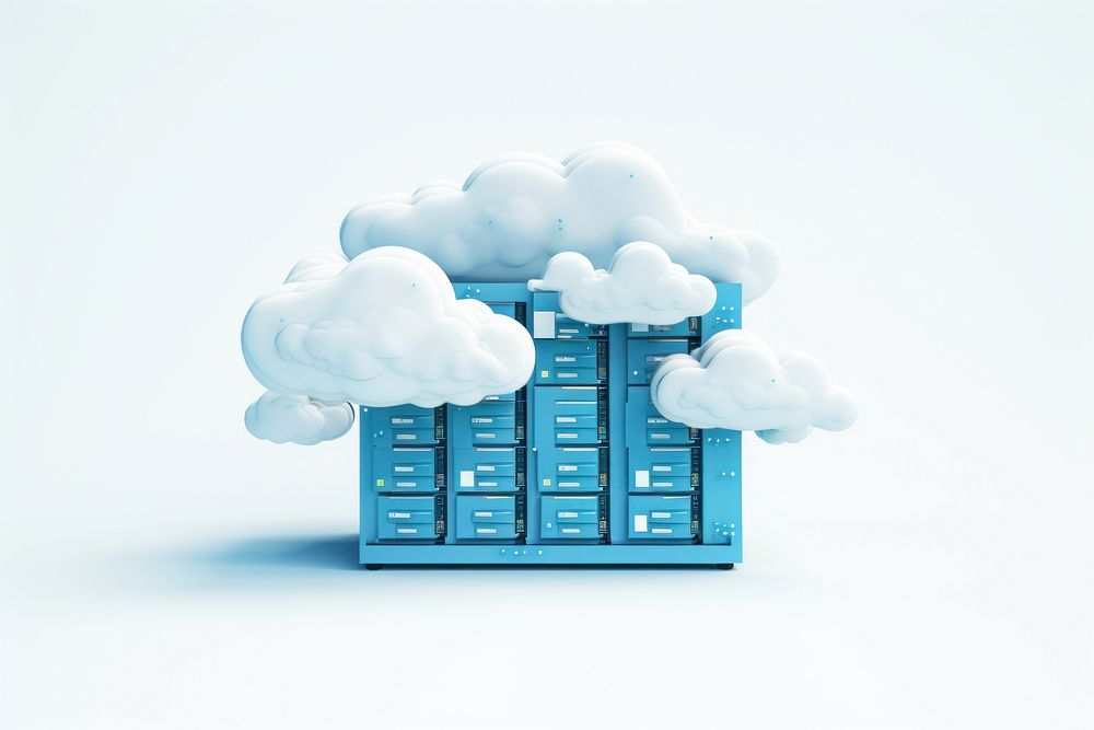 Cloud architecture letterbox building. 