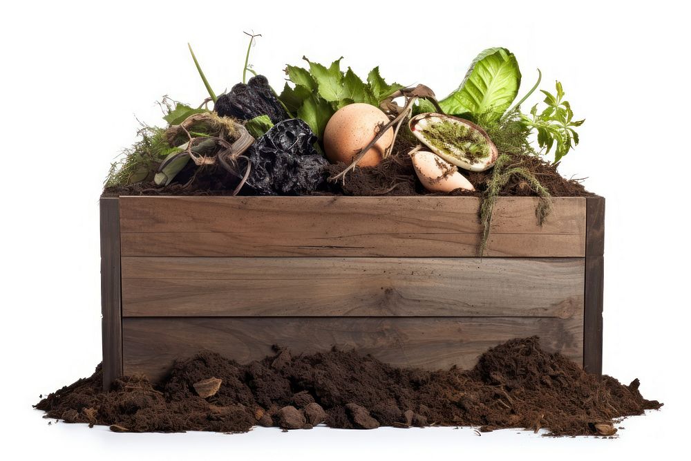 Compost box plant soil food. AI generated Image by rawpixel.