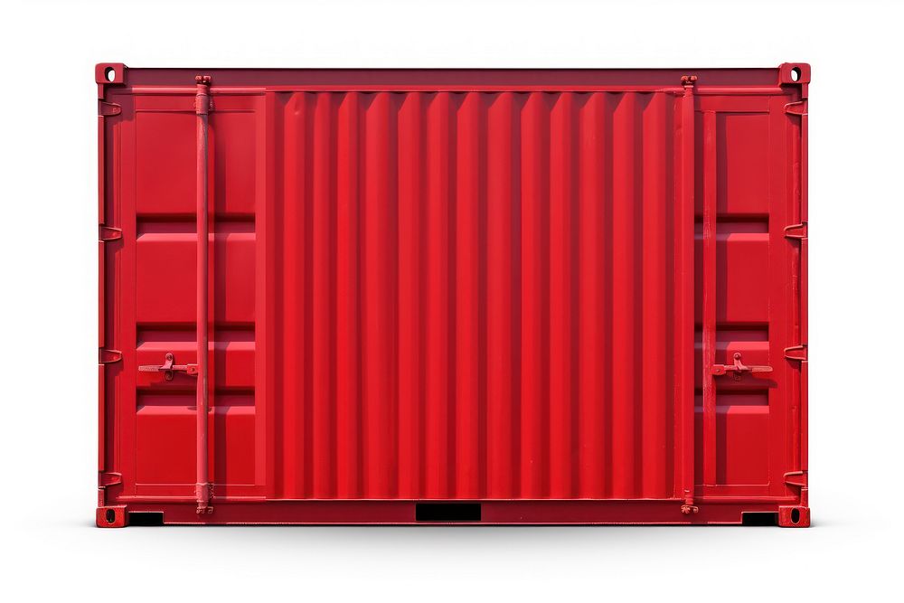 Container cargo shipping container white background. AI generated Image by rawpixel.