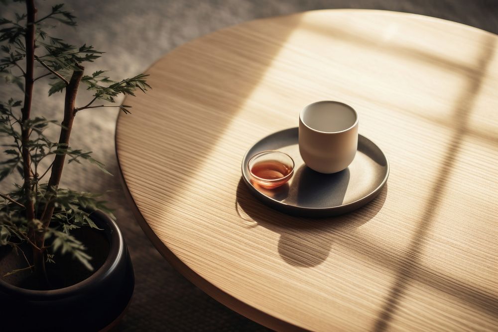 Furniture saucer coffee table. 