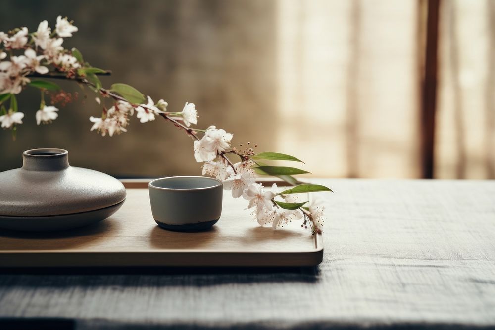 Blossom flower table plant. AI generated Image by rawpixel.