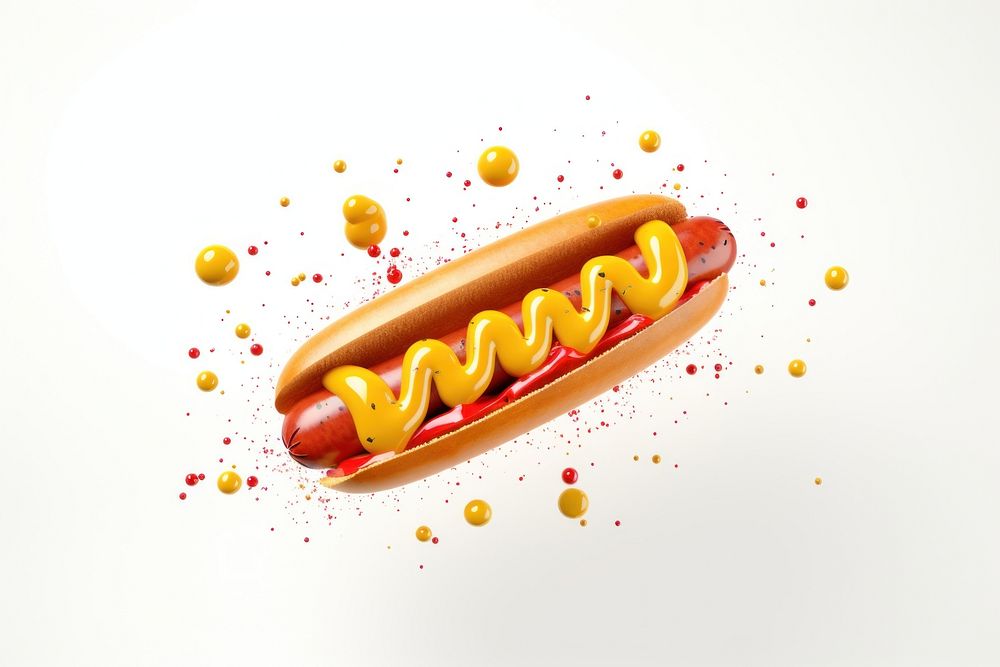 Ketchup mustard sausage food. AI generated Image by rawpixel.
