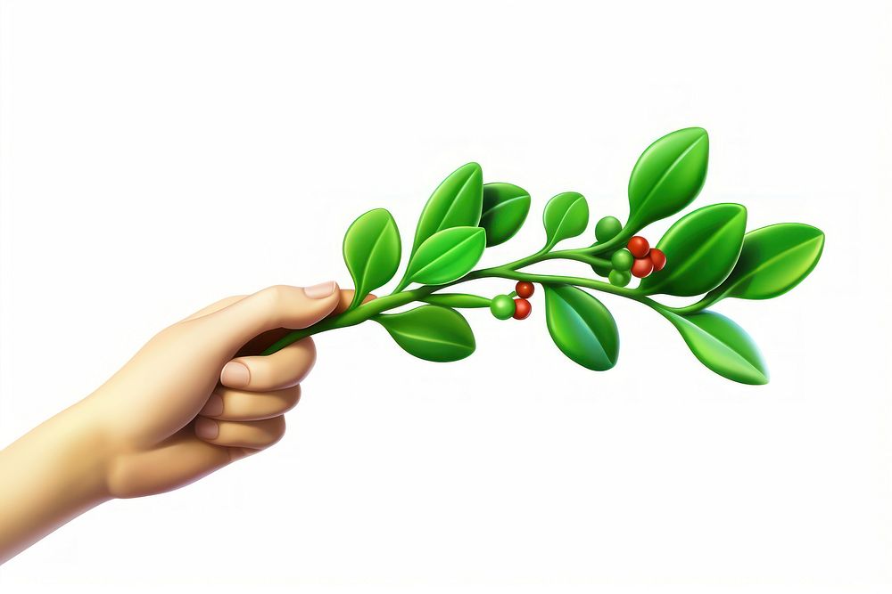 Holding plant herbs leaf. AI generated Image by rawpixel.