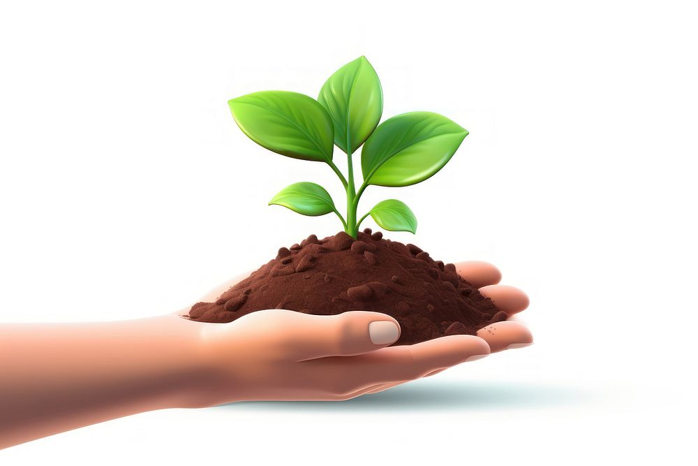 Soil seedling holding plant. AI generated Image by rawpixel.