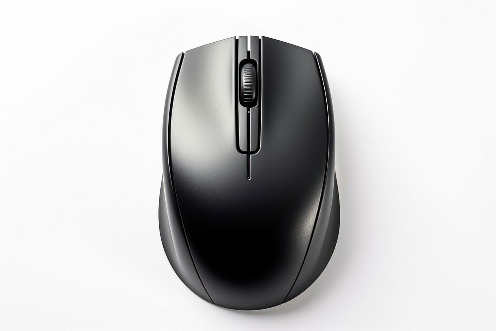 Computer mouse black white background electronics. AI generated Image by rawpixel.