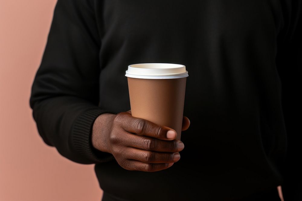 Cup coffee drink hand. AI generated Image by rawpixel.