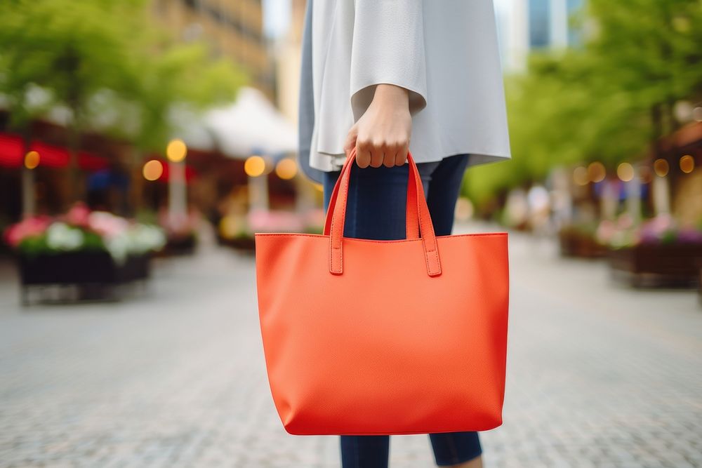 Bag outdoors handbag street. AI generated Image by rawpixel.