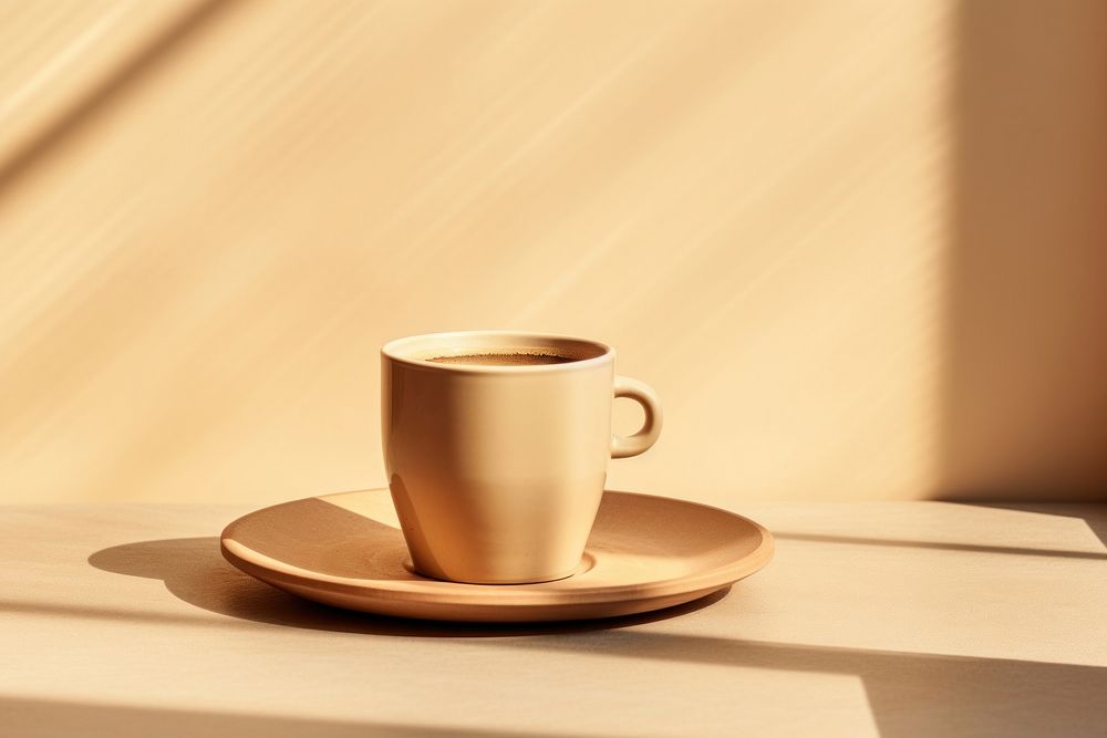 Coffee cup saucer drink. AI generated Image by rawpixel.