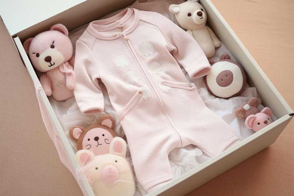 Crib baby pink box. AI generated Image by rawpixel.