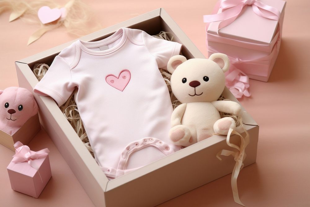 Baby box pink toy. AI generated Image by rawpixel.