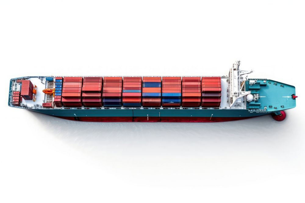 Ship transportation watercraft container. AI generated Image by rawpixel.