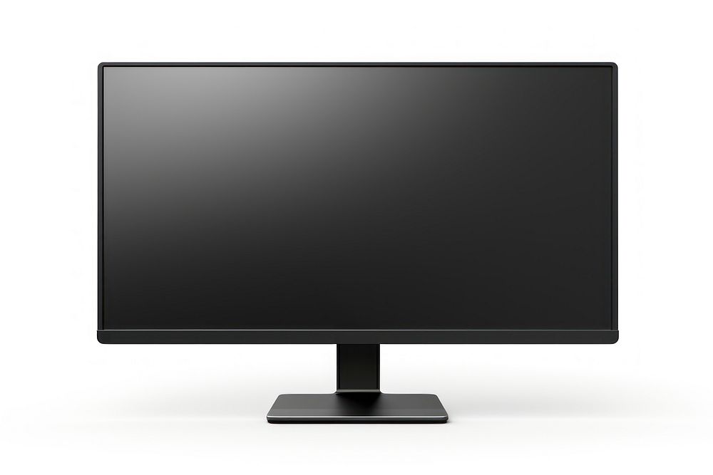 Black computer screen television monitor. AI generated Image by rawpixel.