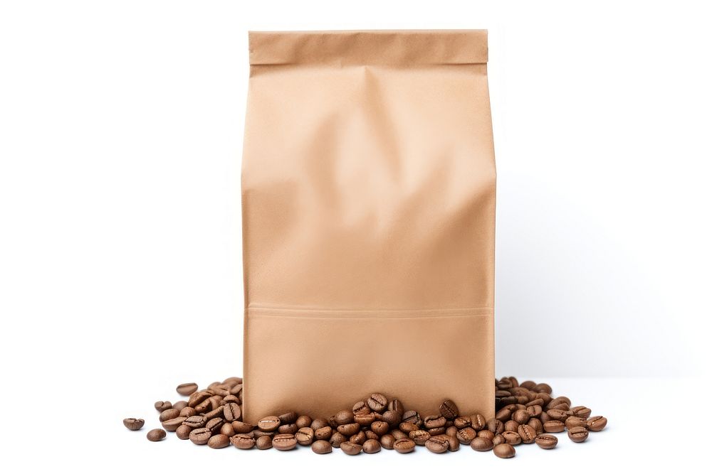 Coffee bag paper brown. AI generated Image by rawpixel.