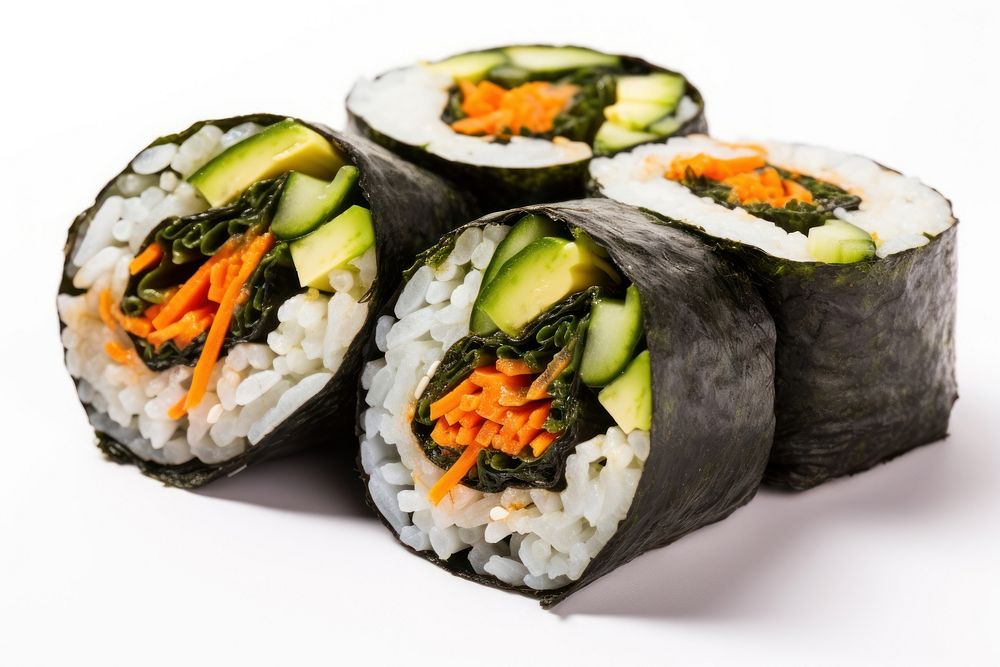 Gimbap sushi food rice. AI generated Image by rawpixel.