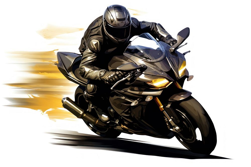 Biker rides motorcycle vehicle helmet adult. AI generated Image by rawpixel.
