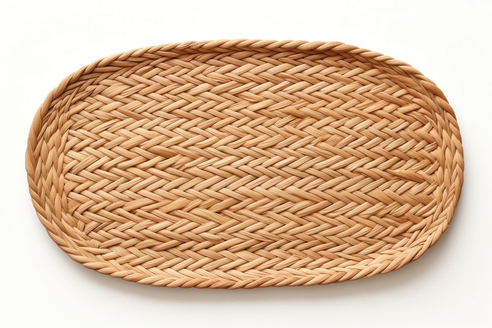Woven basket brown white background. AI generated Image by rawpixel.