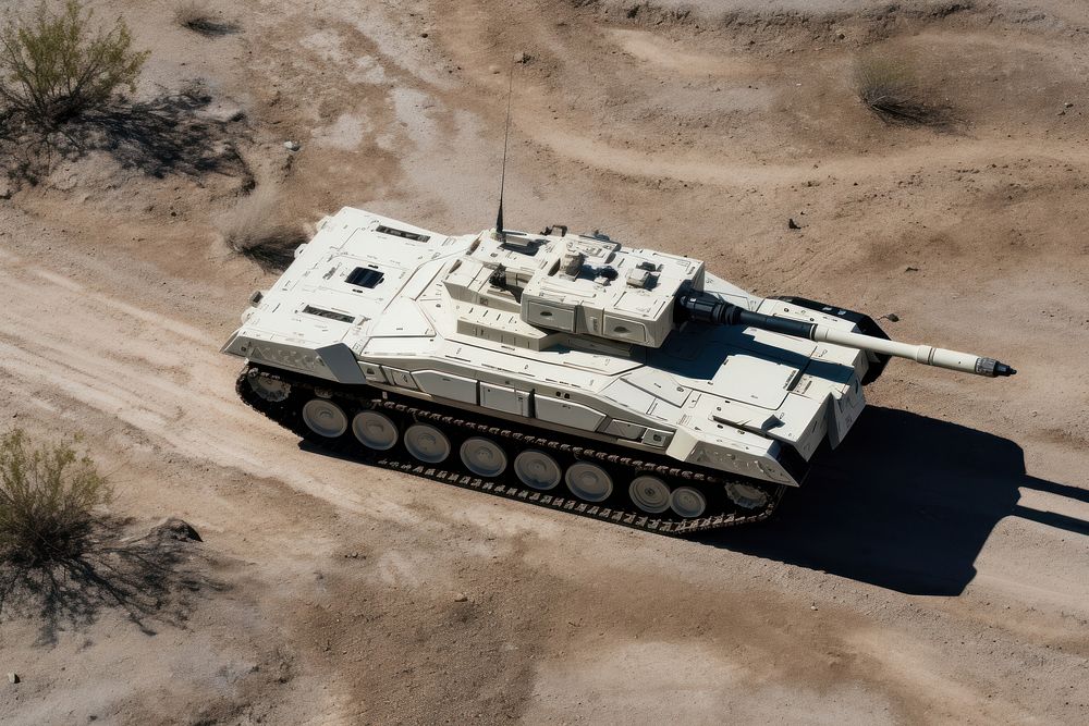 Military tank vehicle weapon. AI generated Image by rawpixel.