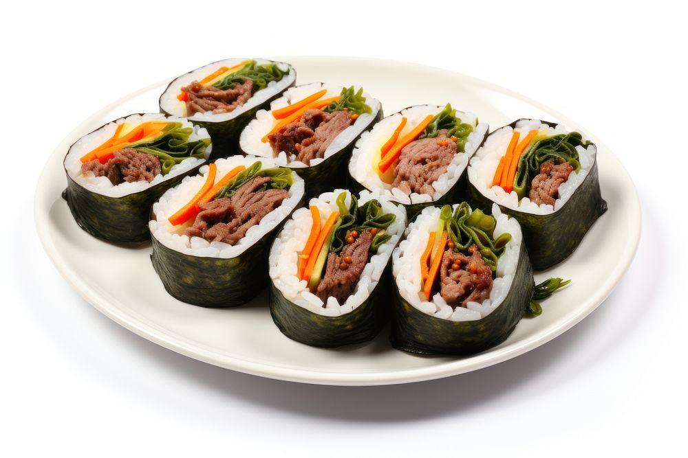 Plate food sushi meal. AI generated Image by rawpixel.