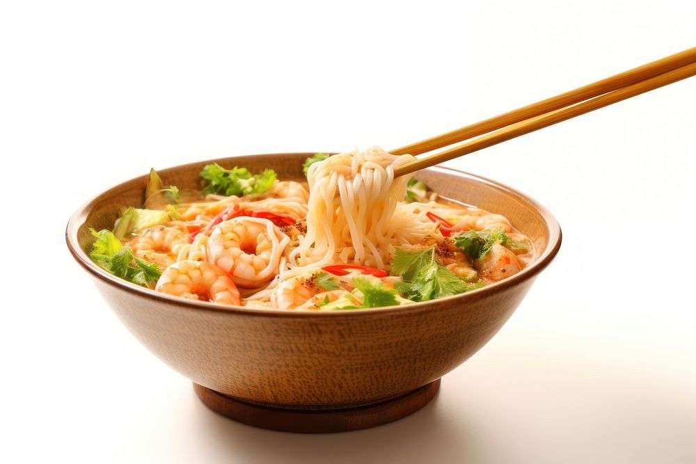 Bowl chopsticks food meal. AI generated Image by rawpixel.