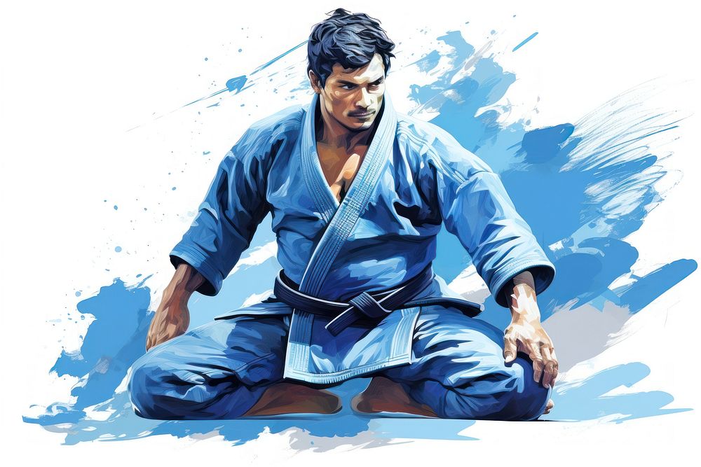 Sports karate adult relaxation. AI generated Image by rawpixel.