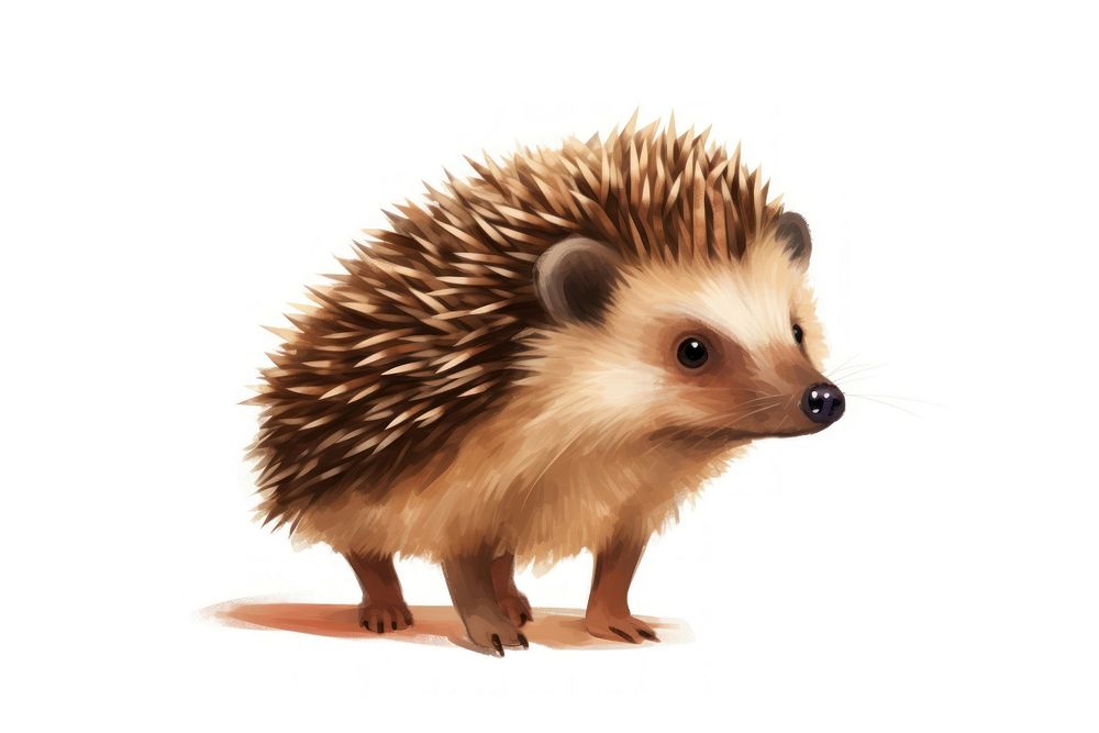 Hedgehog animal mammal cute. AI generated Image by rawpixel.