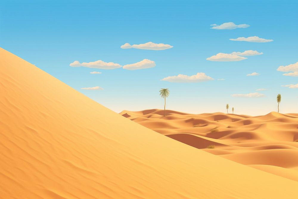 Desert sky backgrounds landscape. AI generated Image by rawpixel.