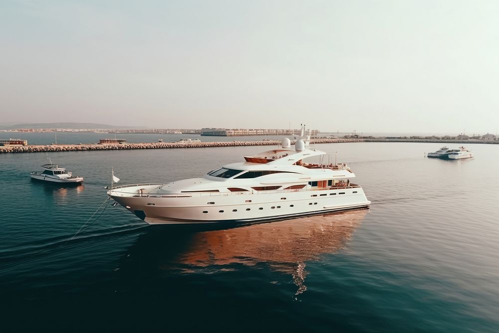 Yacht vehicle boat transportation. AI generated Image by rawpixel.