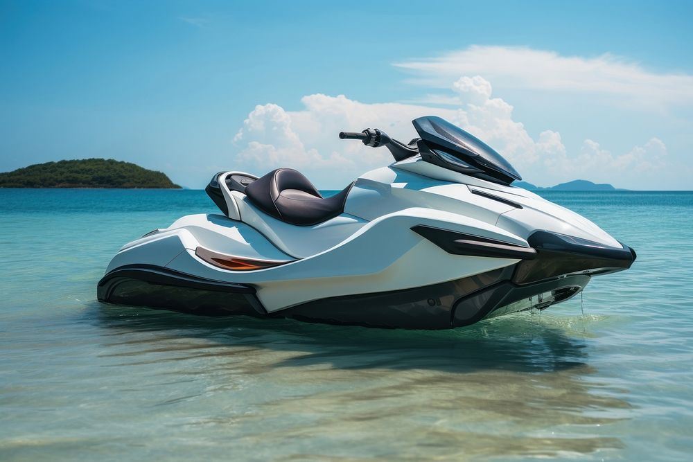 Vehicle sports boat sea. AI generated Image by rawpixel.