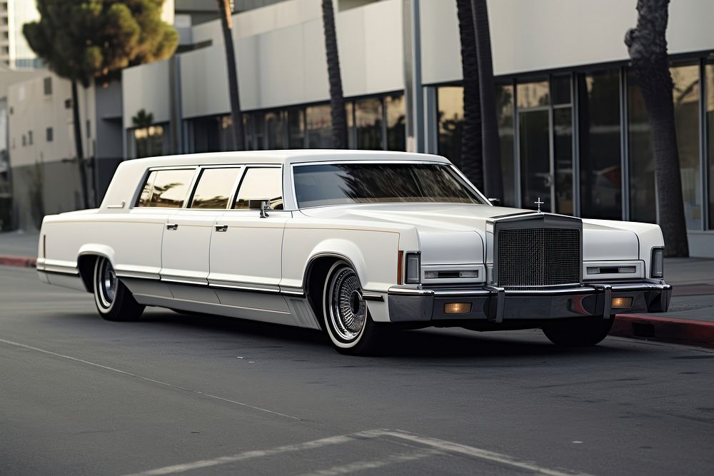 Limousine vehicle road car. 