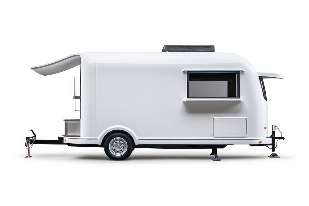 Architecture vehicle trailer van. AI generated Image by rawpixel.