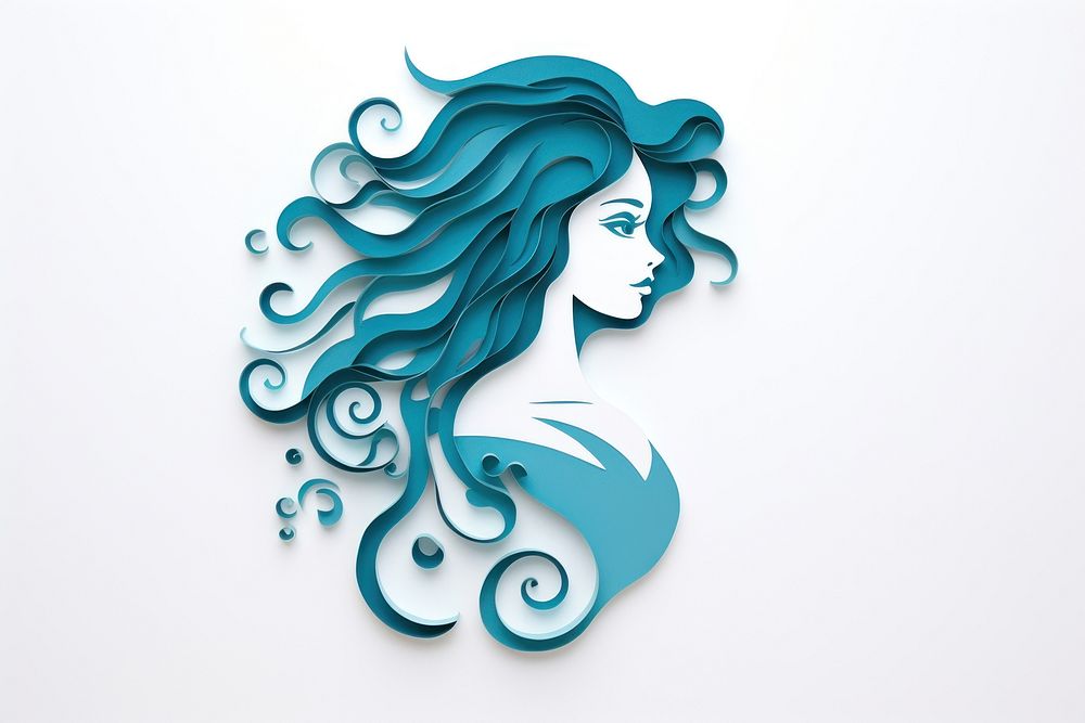 Turquoise pattern aqua art. AI generated Image by rawpixel.