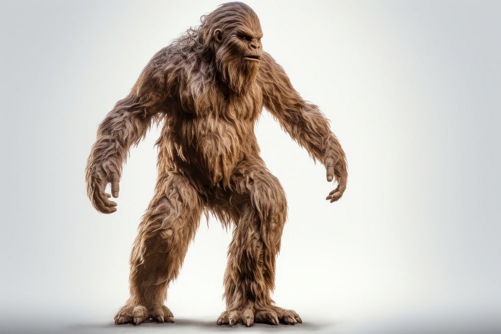 Bigfoot mammal monkey ape. AI generated Image by rawpixel.