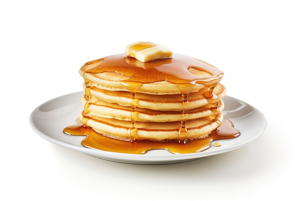 Tasty Pancakes pancake plate food. AI generated Image by rawpixel.