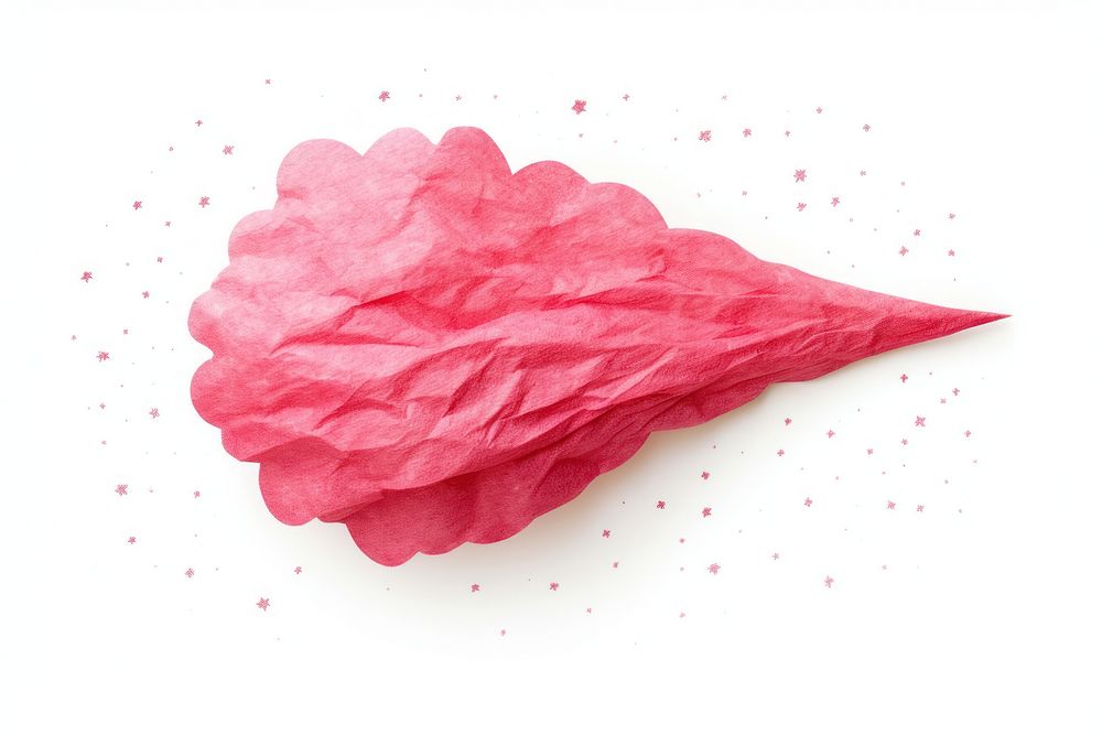 Paper petal leaf white background. AI generated Image by rawpixel.