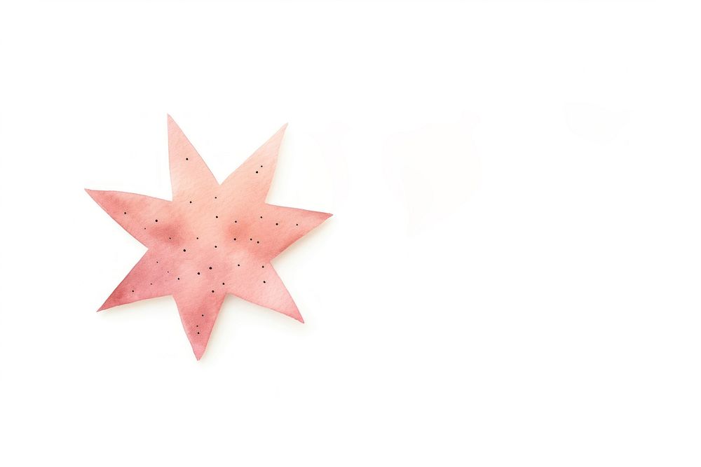 Paper star white background celebration. AI generated Image by rawpixel.