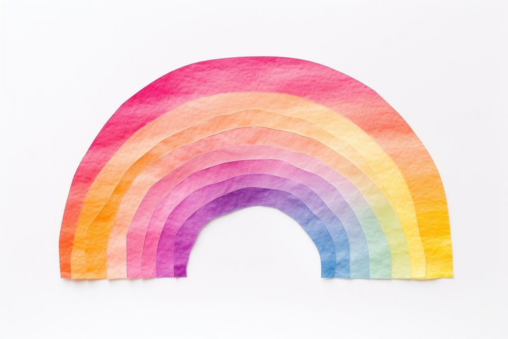 Rainbow white background creativity spectrum. AI generated Image by rawpixel.