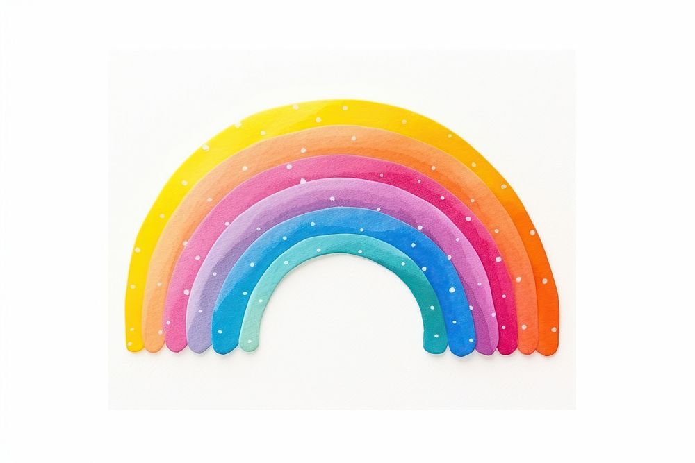 Rainbow white background creativity variation. AI generated Image by rawpixel.