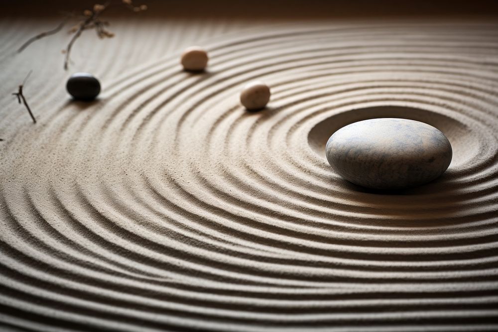 Wood concentric astronomy zen-like. AI generated Image by rawpixel.